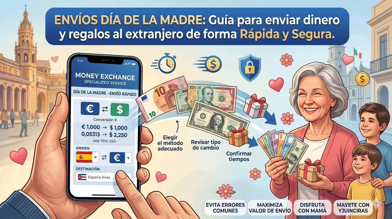 Enviar dinero El Dia de la Madre