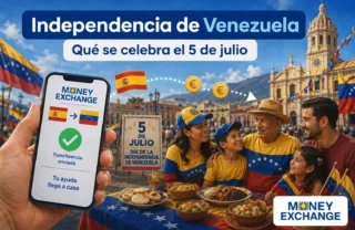 Independencia de Venezuela enviar dinero