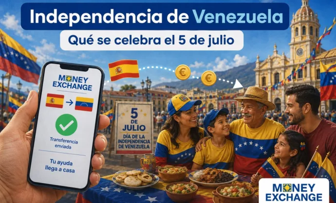 Independencia de Venezuela enviar dinero